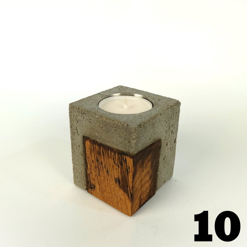 Beton & Holz Teelichthalter