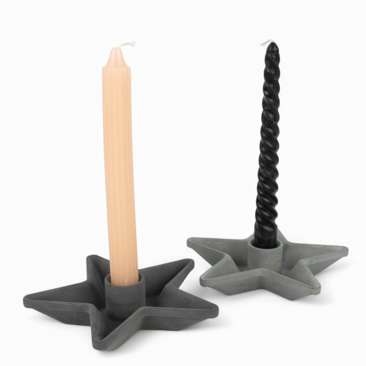 Tähti | Kerzenständer in Sternform aus Beton