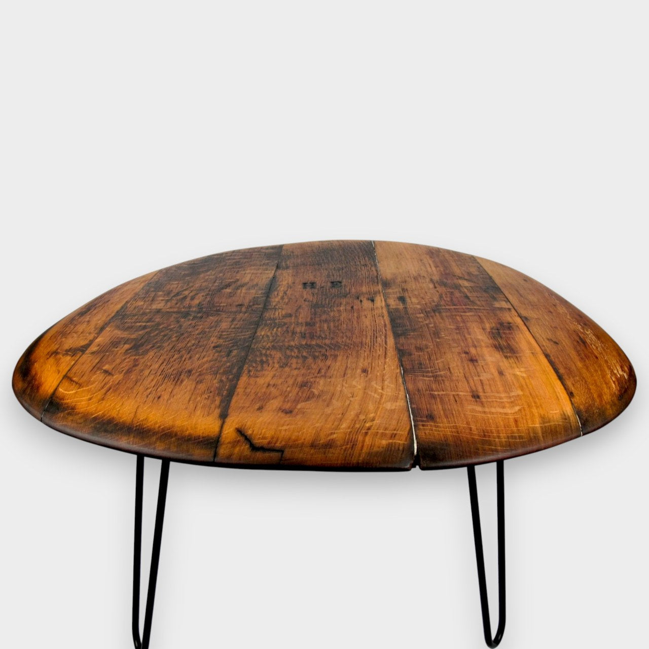 Couchtisch aus altem Weinfassdeckel Ø=80cm "H.E."