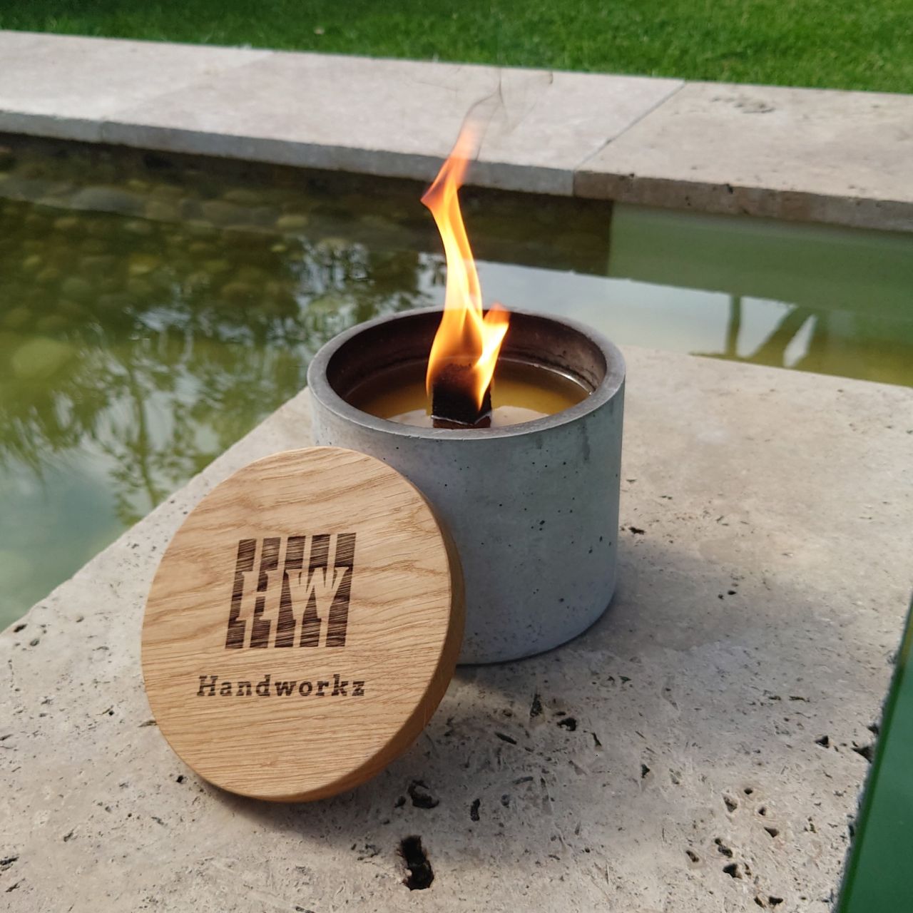 Fuego | Wachsfresser Ø=15cm aus Beton