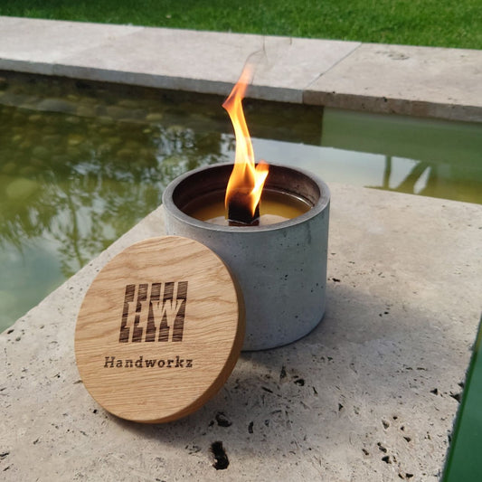 Fuego | Wachsfresser Ø=15cm aus Beton