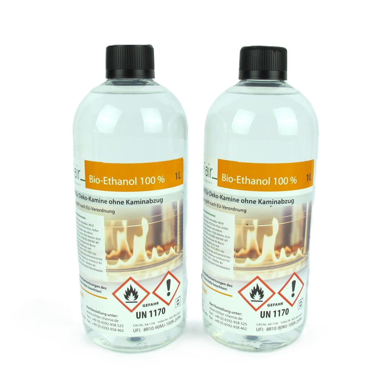 100% Bio-Ethanol für Gartenfackeln & Tischkamine