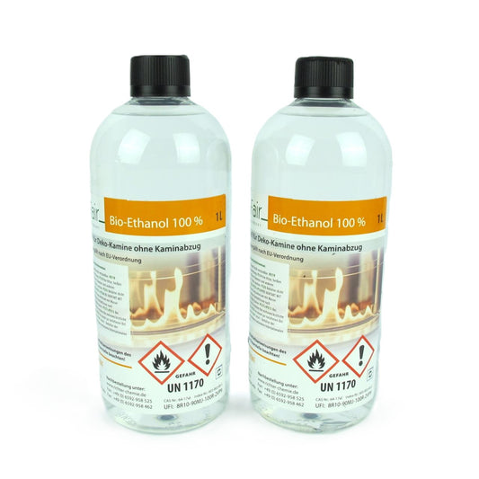 100% Bio-Ethanol für Gartenfackeln & Tischkamine