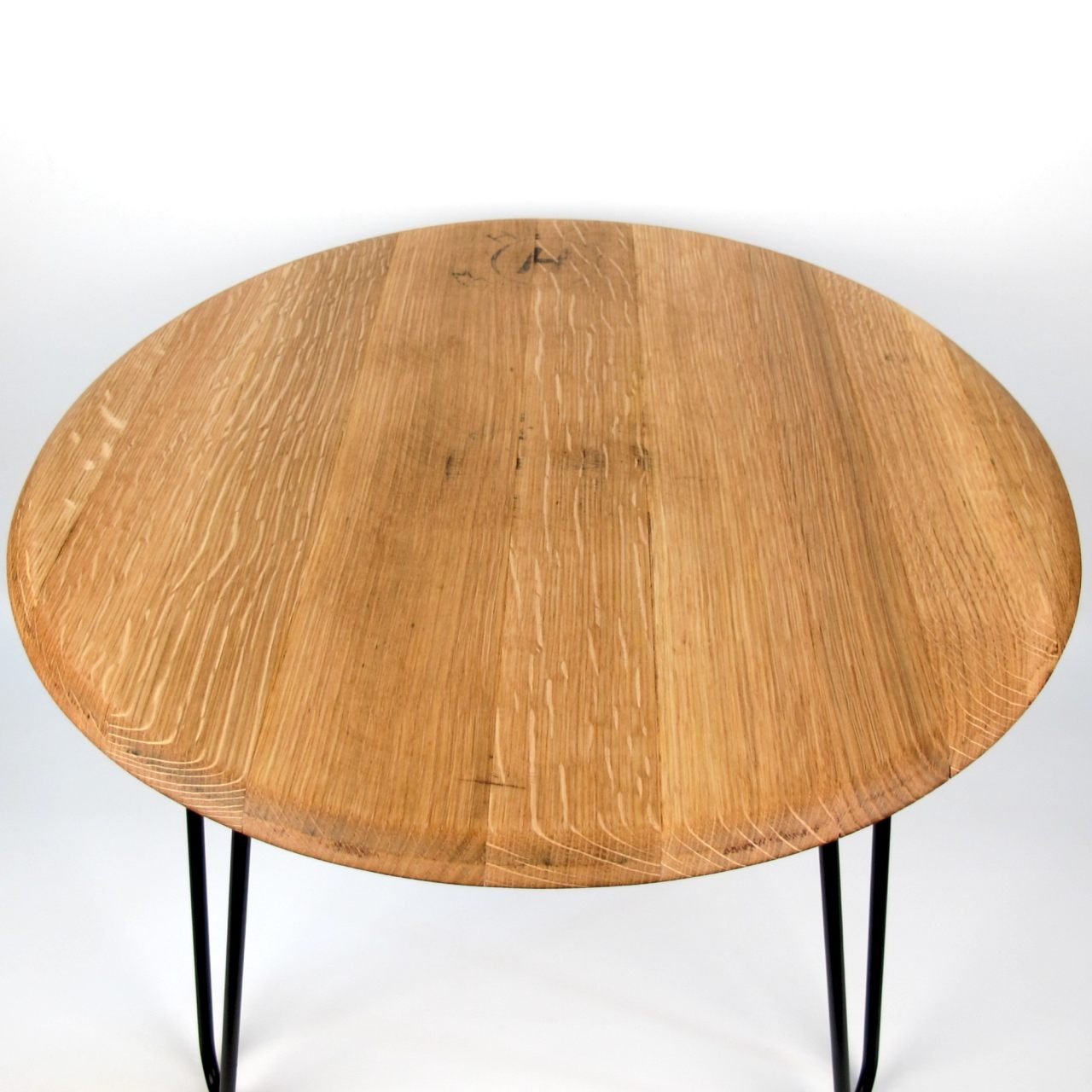 Couchtisch aus altem Weinfassdeckel Ø=55cm "Herfe H Toneleria"