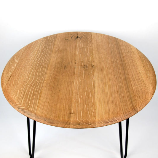 Couchtisch aus altem Weinfassdeckel Ø=55cm "Herfe H Toneleria"