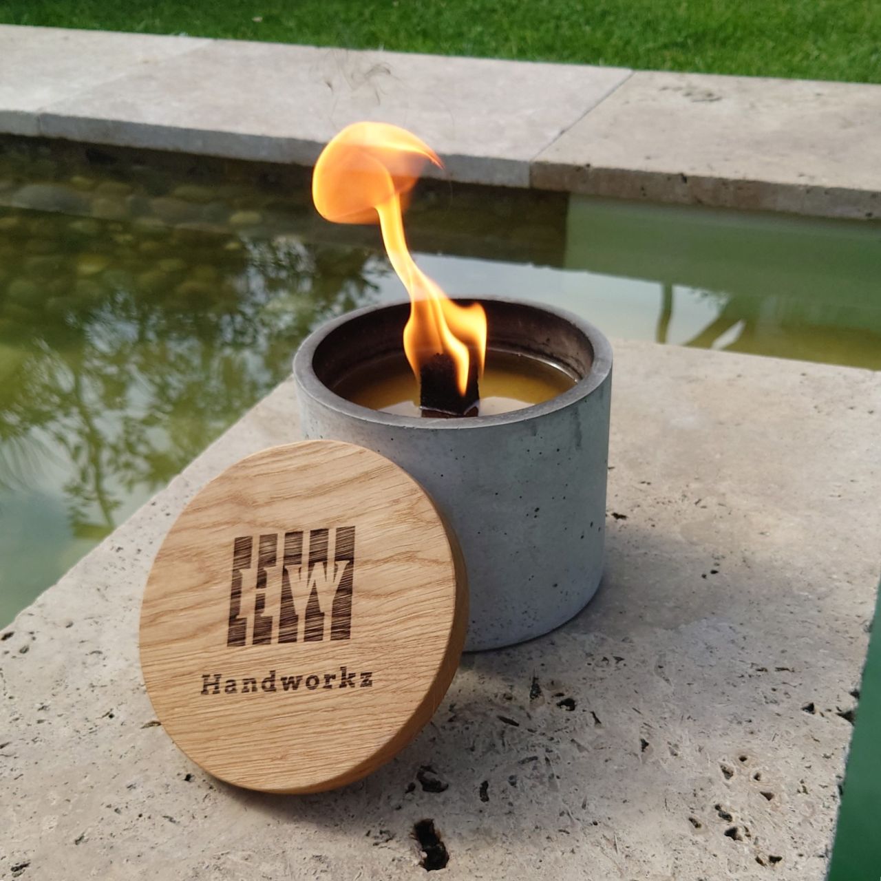 Fuego | Wachsfresser Ø=15cm aus Beton