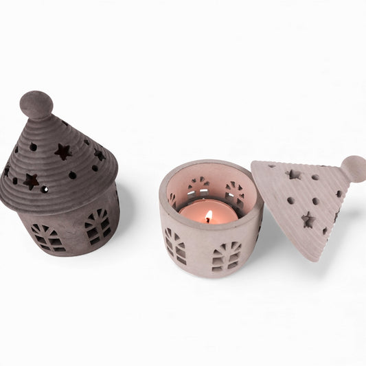 Casa | Teelichthäuschen aus Beton