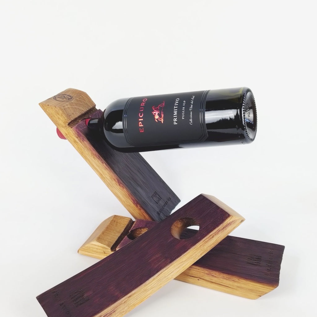 Ruvin | Weinständer aus Rotwein-Fassdaube