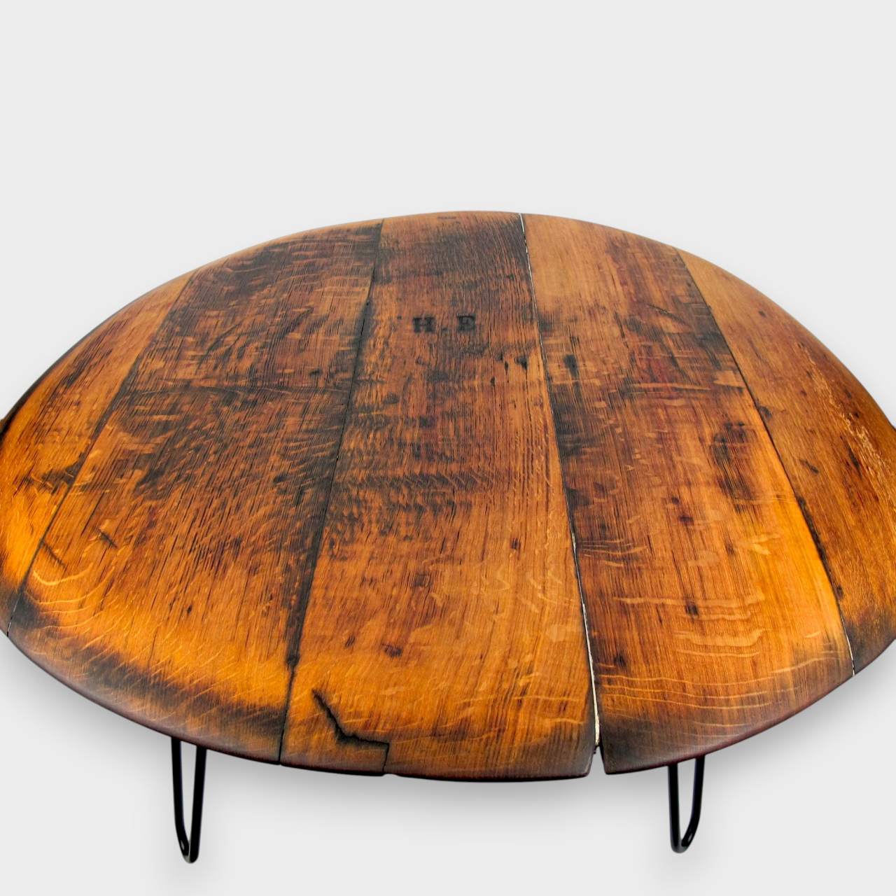 Couchtisch aus altem Weinfassdeckel Ø=80cm "H.E."