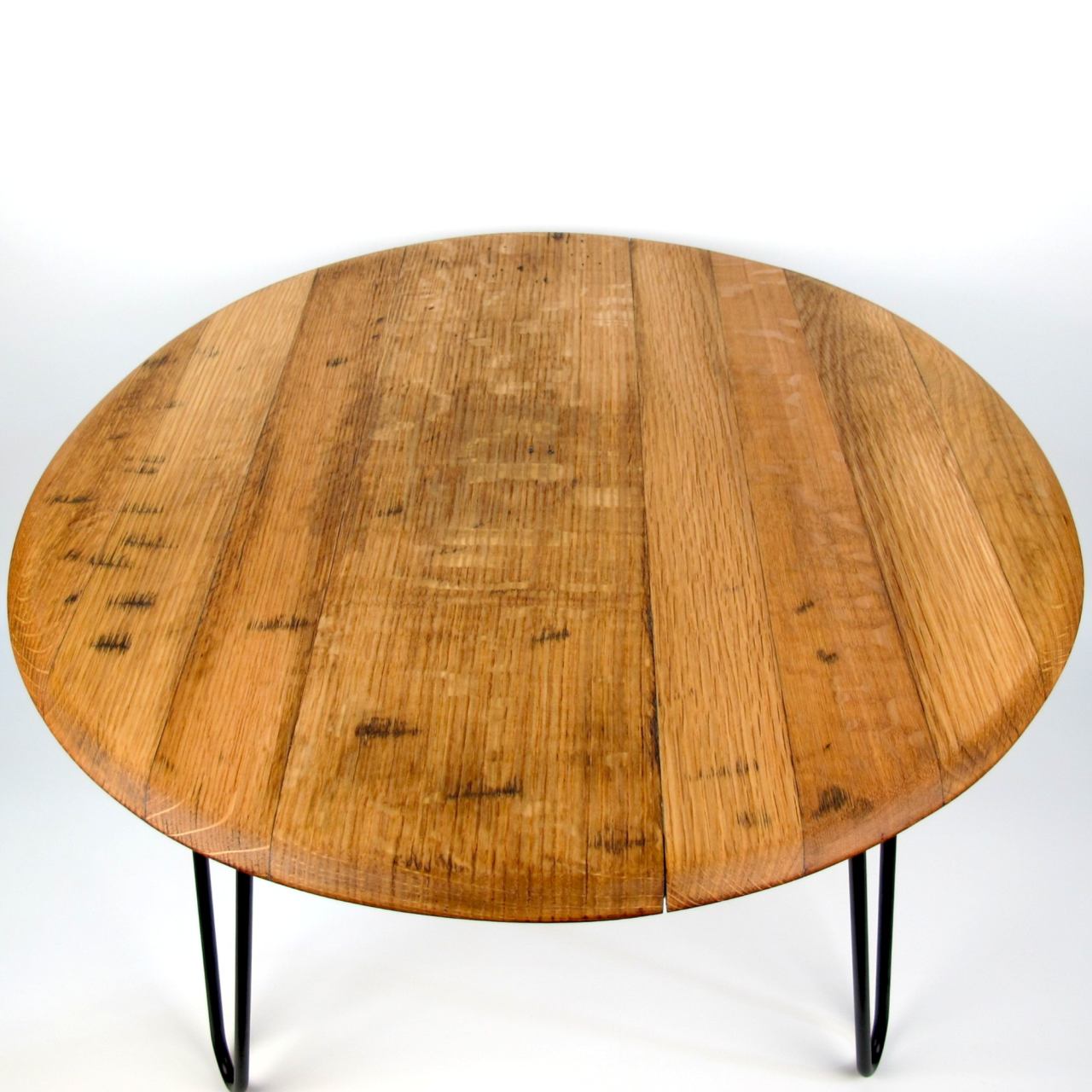 Couchtisch aus altem Whiskyfassdeckel Ø=60cm "mini |Z|"