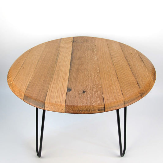 Couchtisch aus altem Weinfassdeckel Ø=55cm "Tonner"