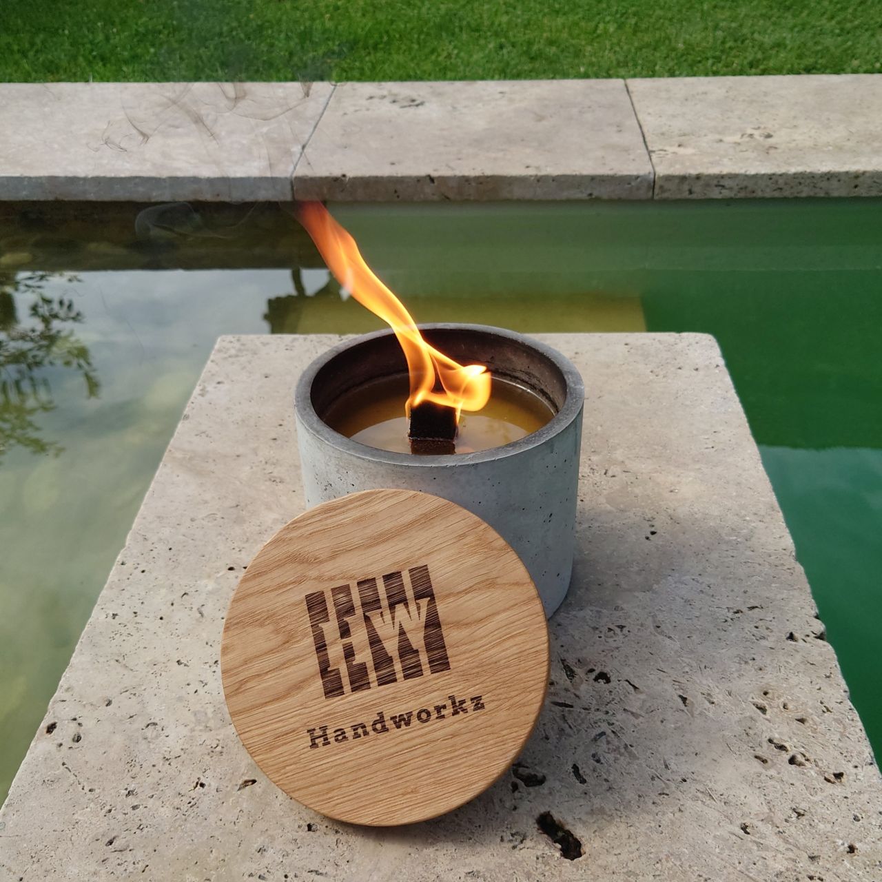 Fuego | Wachsfresser Ø=15cm aus Beton