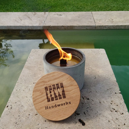 Fuego | Wachsfresser Ø=15cm aus Beton