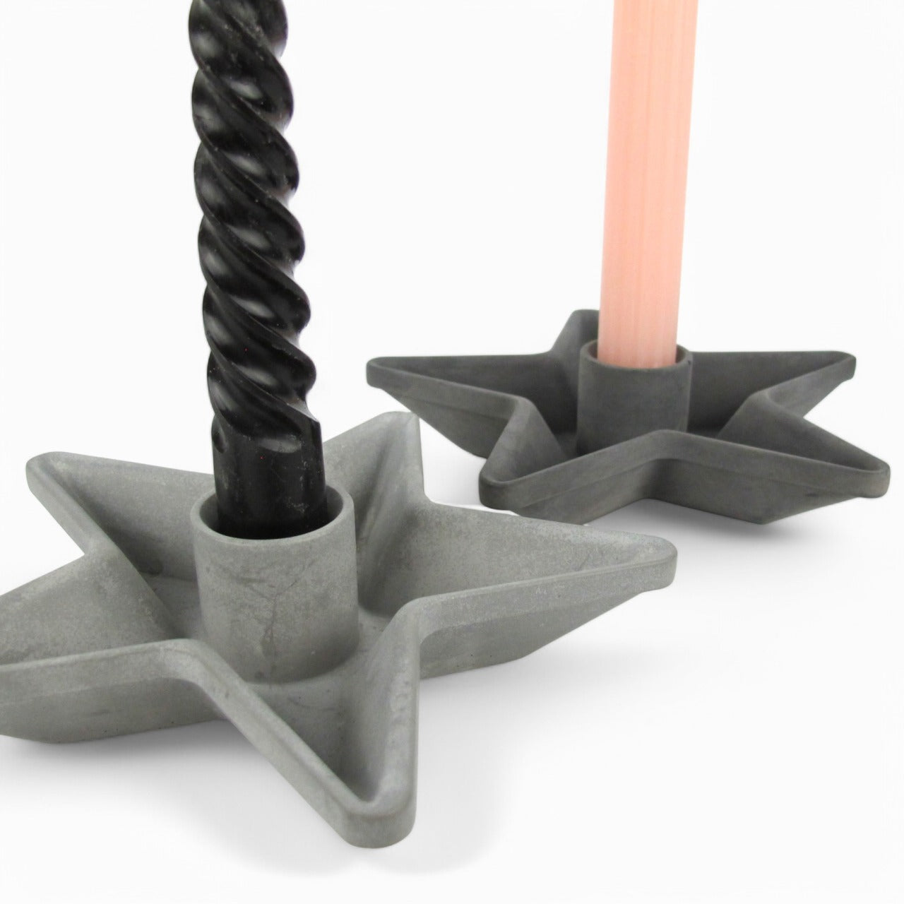 Tähti | Kerzenständer in Sternform aus Beton