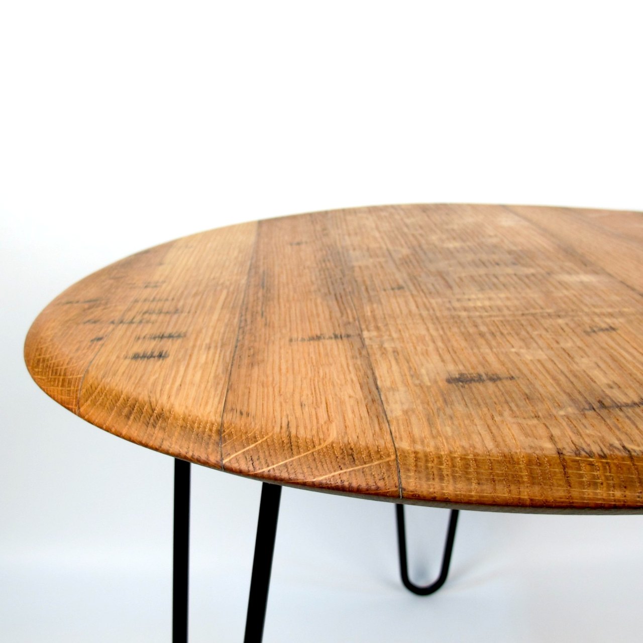 Couchtisch aus altem Whiskyfassdeckel Ø=60cm "mini |Z|"