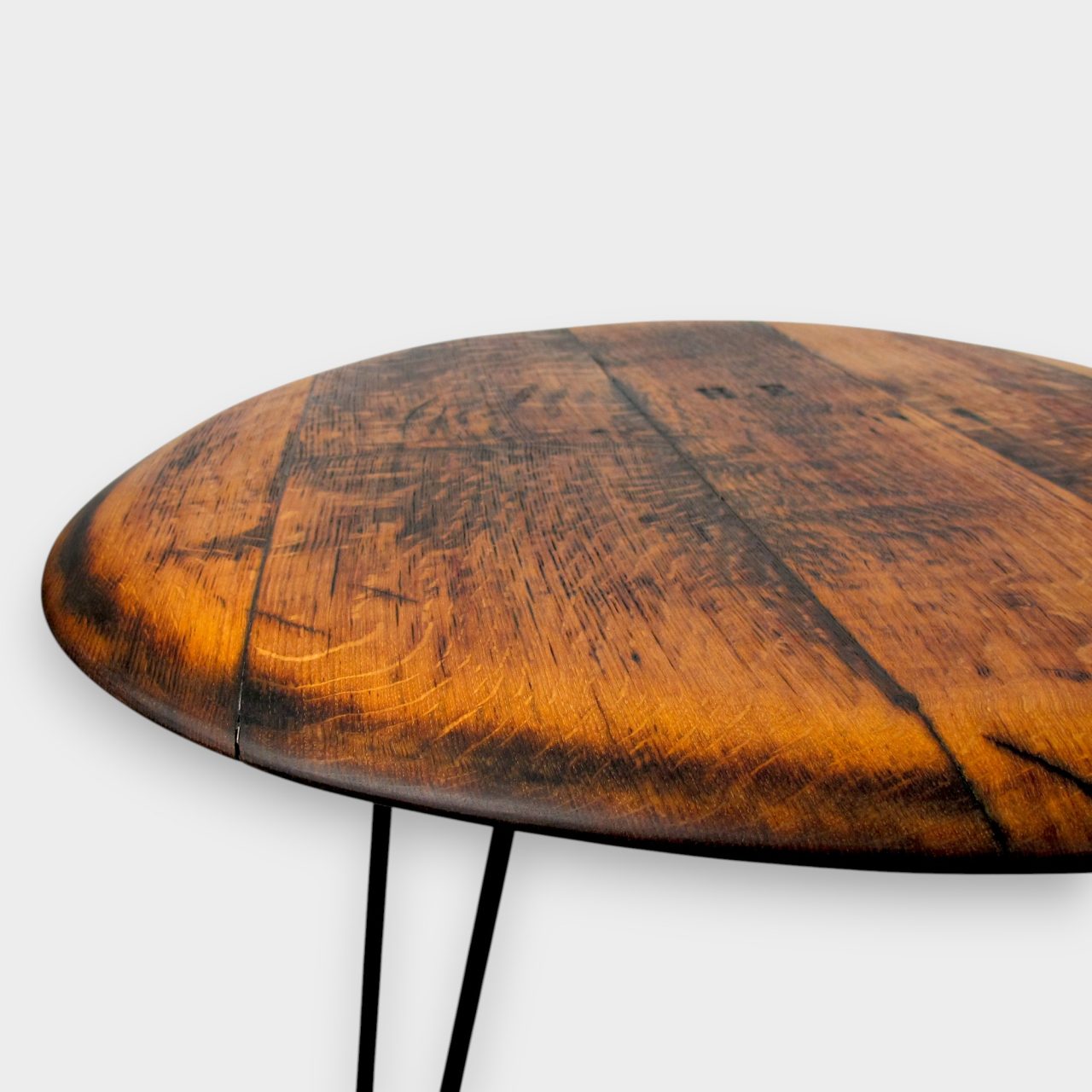 Couchtisch aus altem Weinfassdeckel Ø=80cm "H.E."