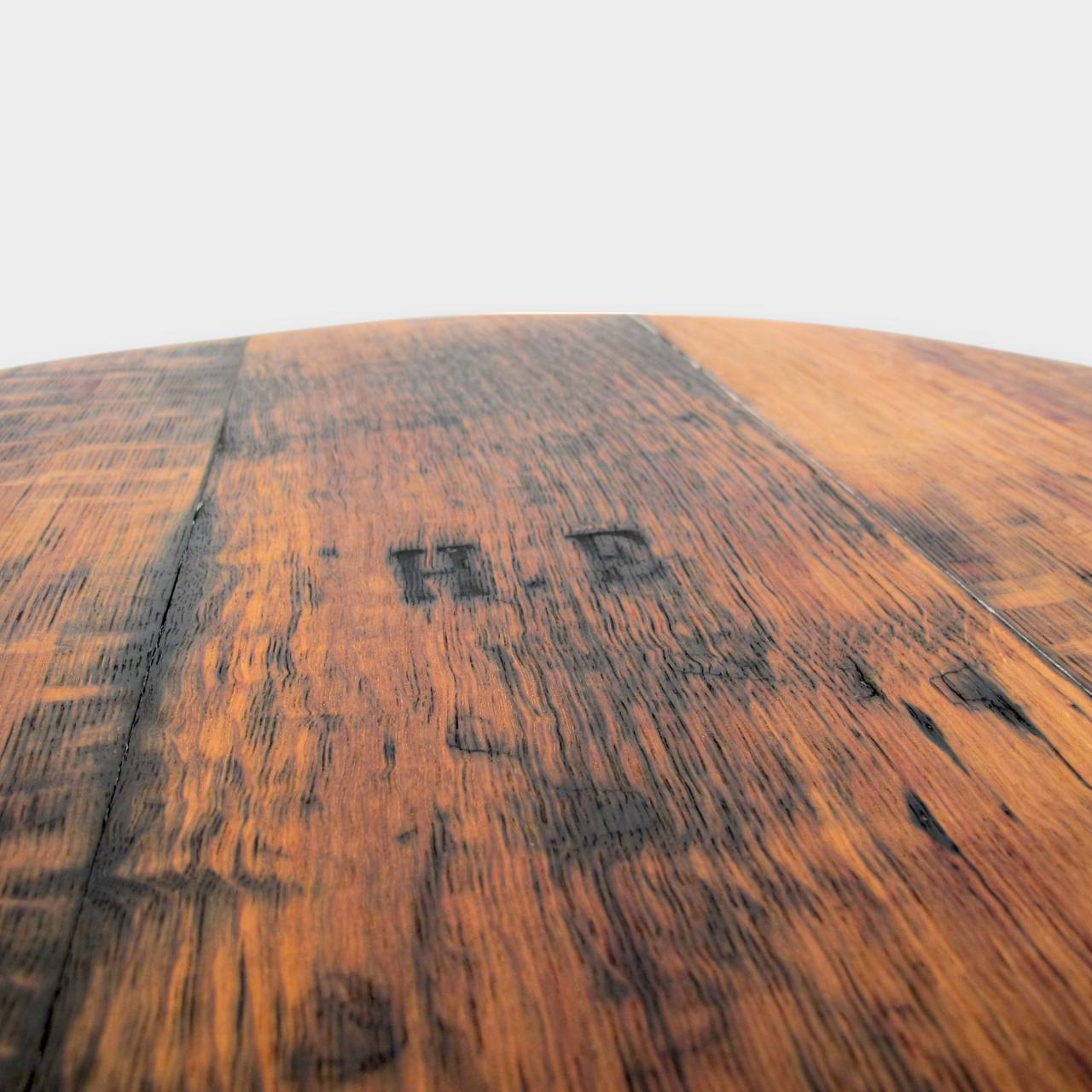 Couchtisch aus altem Weinfassdeckel Ø=80cm "H.E."