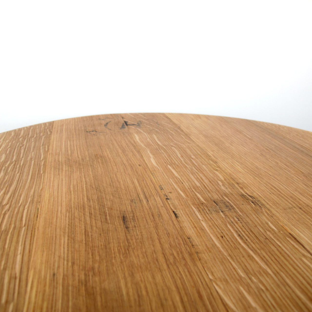 Couchtisch aus altem Weinfassdeckel Ø=55cm "Herfe H Toneleria"