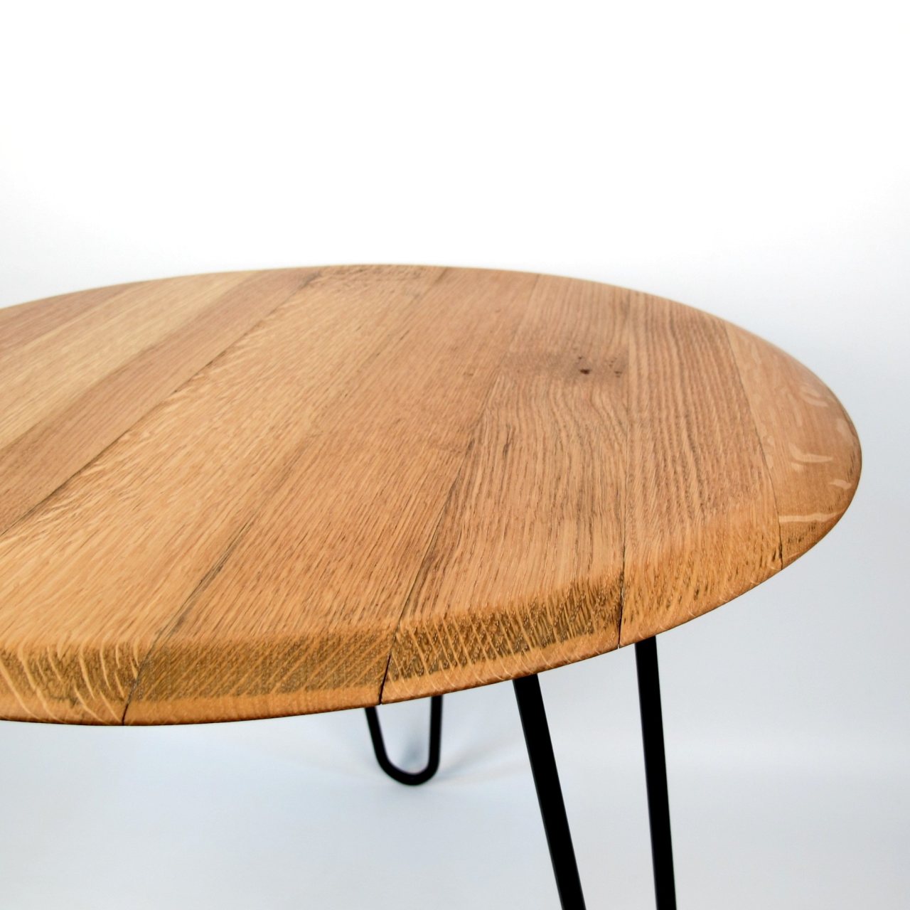 Couchtisch aus altem Weinfassdeckel Ø=53cm "Demptos US MT+TH 02/08"