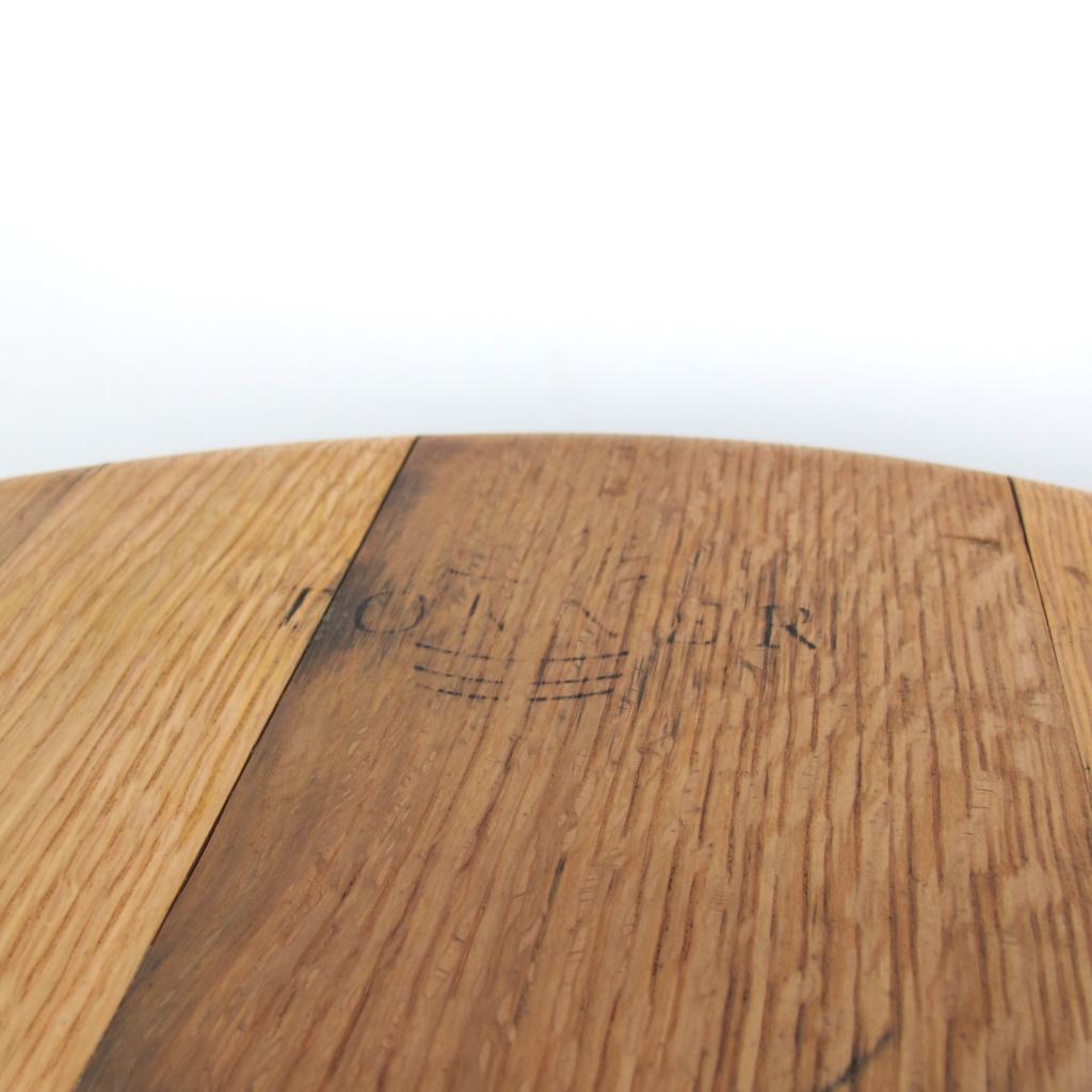 Couchtisch aus altem Weinfassdeckel Ø=55cm "Tonner"