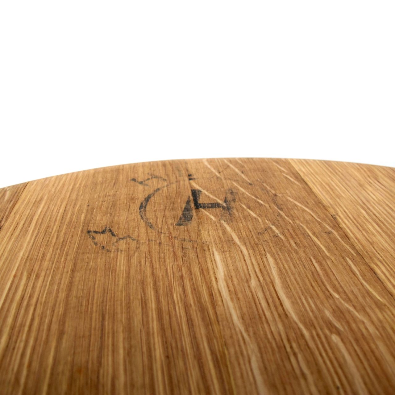 Couchtisch aus altem Weinfassdeckel Ø=55cm "Herfe H Toneleria"