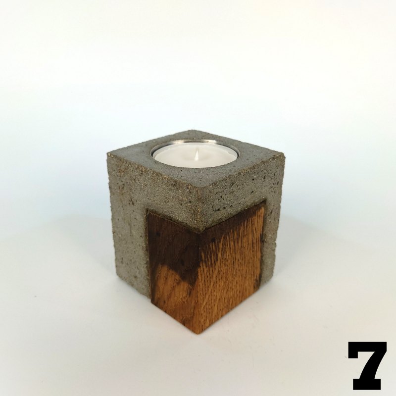 Beton & Holz Teelichthalter