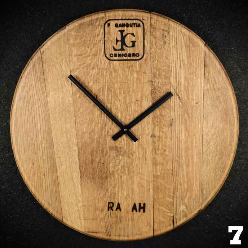 Viini Kello | Wanduhr aus altem Weinfassdeckel