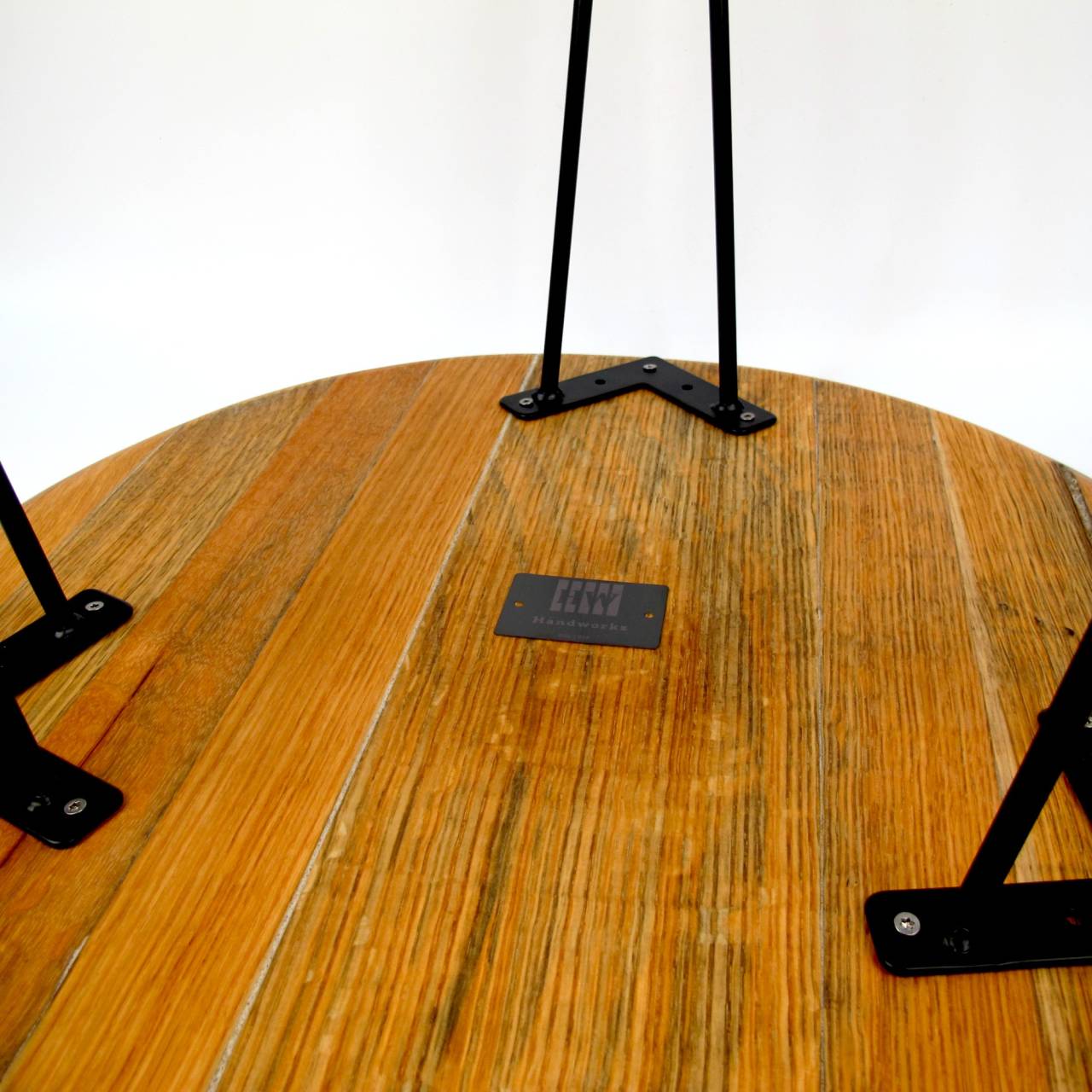 Couchtisch aus altem Whiskyfassdeckel Ø=60cm "mini |Z|"