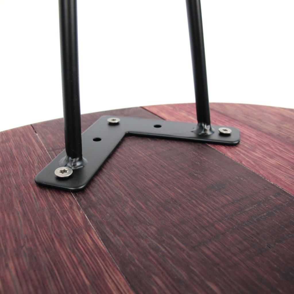 Couchtisch aus altem Weinfassdeckel Ø=55cm "Tonner"