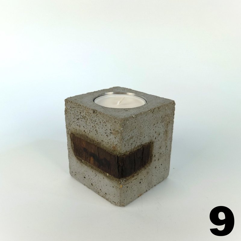 Beton & Holz Teelichthalter