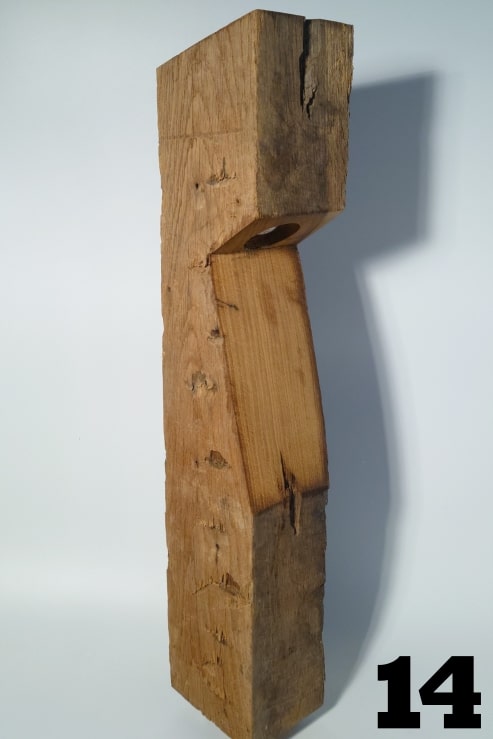 Nüri | Wegeleuchte aus Eiche 65cm