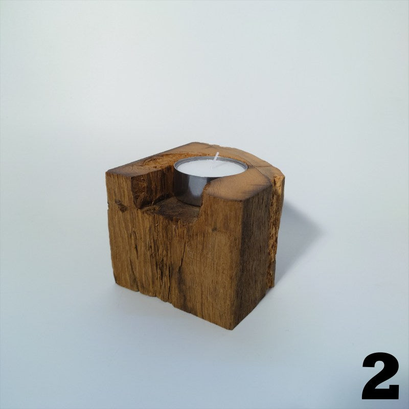Holz Teelichthalter