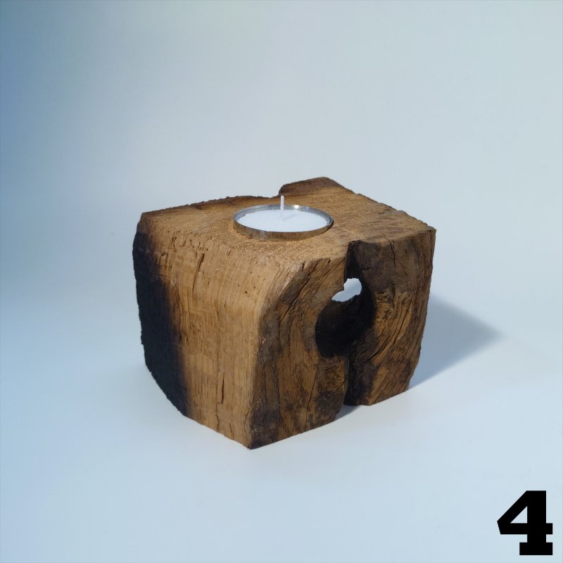 Holz Teelichthalter