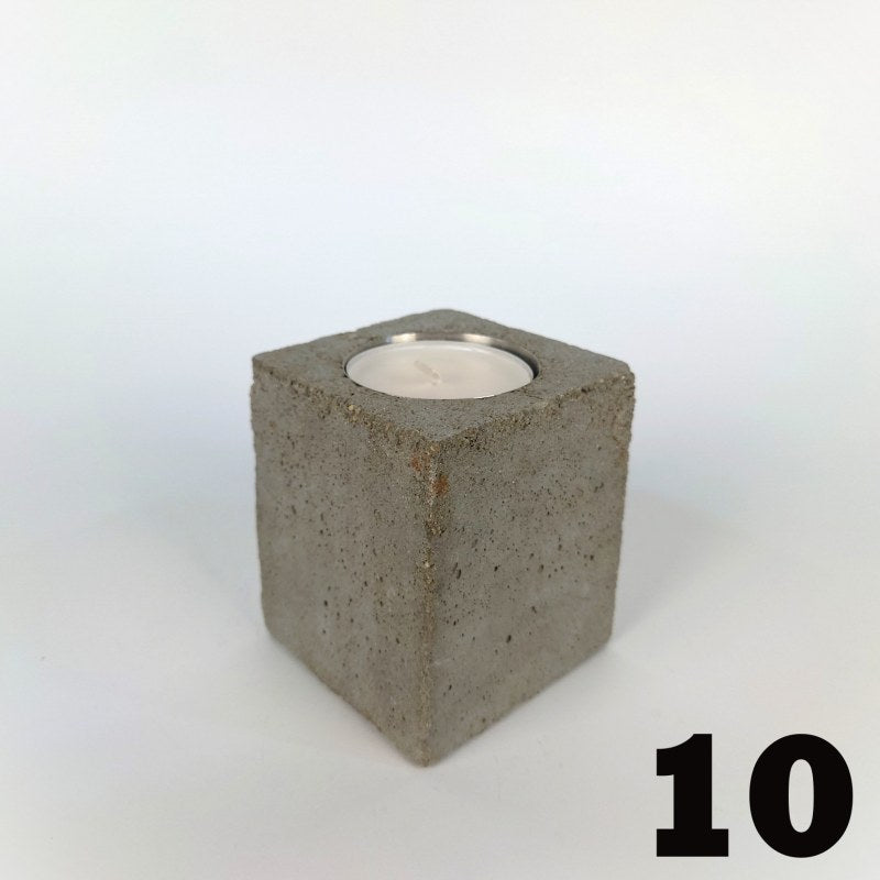 Concrete tea light holder