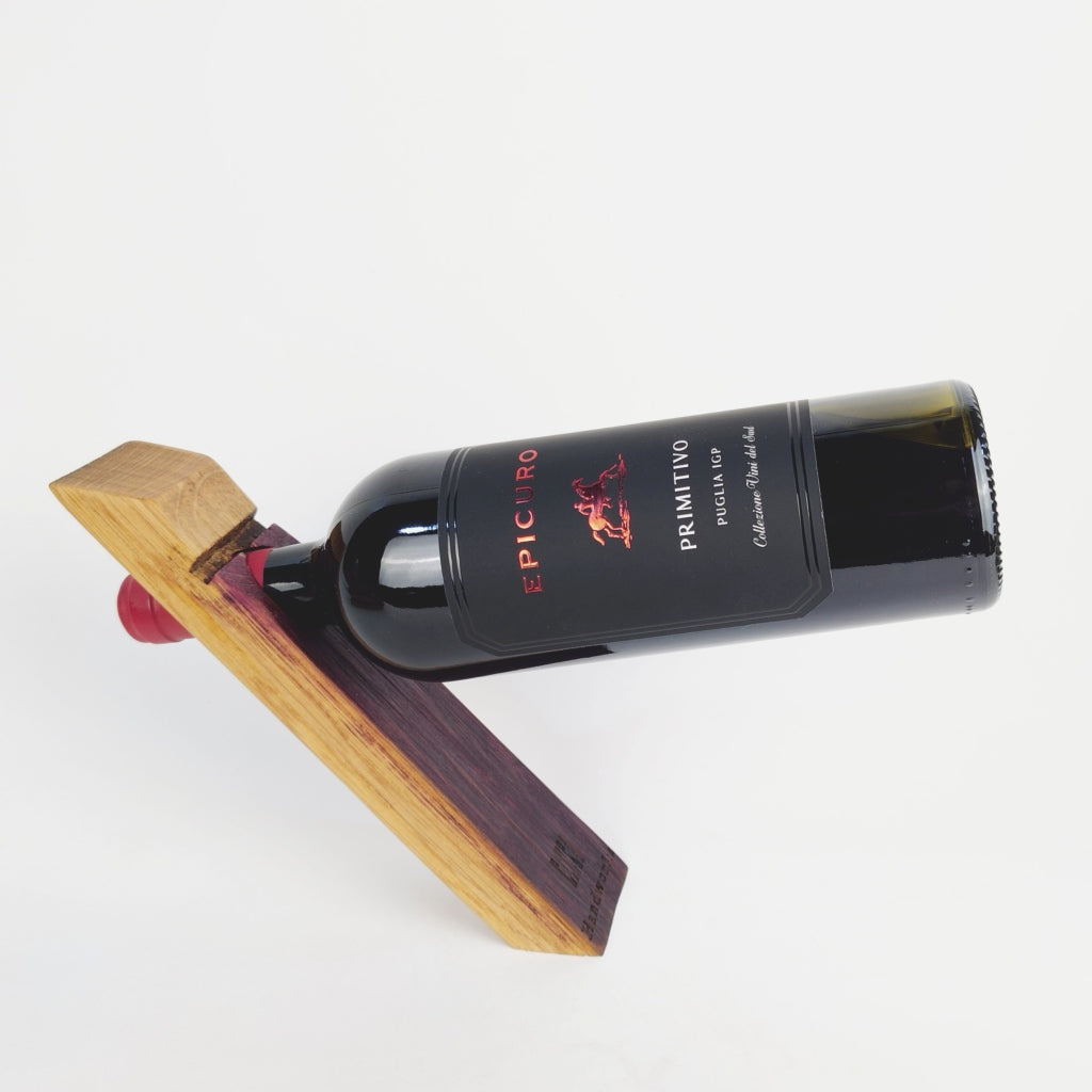 Ruvin | Weinständer aus Rotwein-Fassdaube