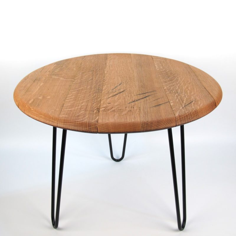Coffee table made from old wine barrel lid "AM-TP"