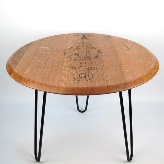 Coffee table made from old wine barrel lid "Tonnellerie Palacoulo JM Gonçalves"