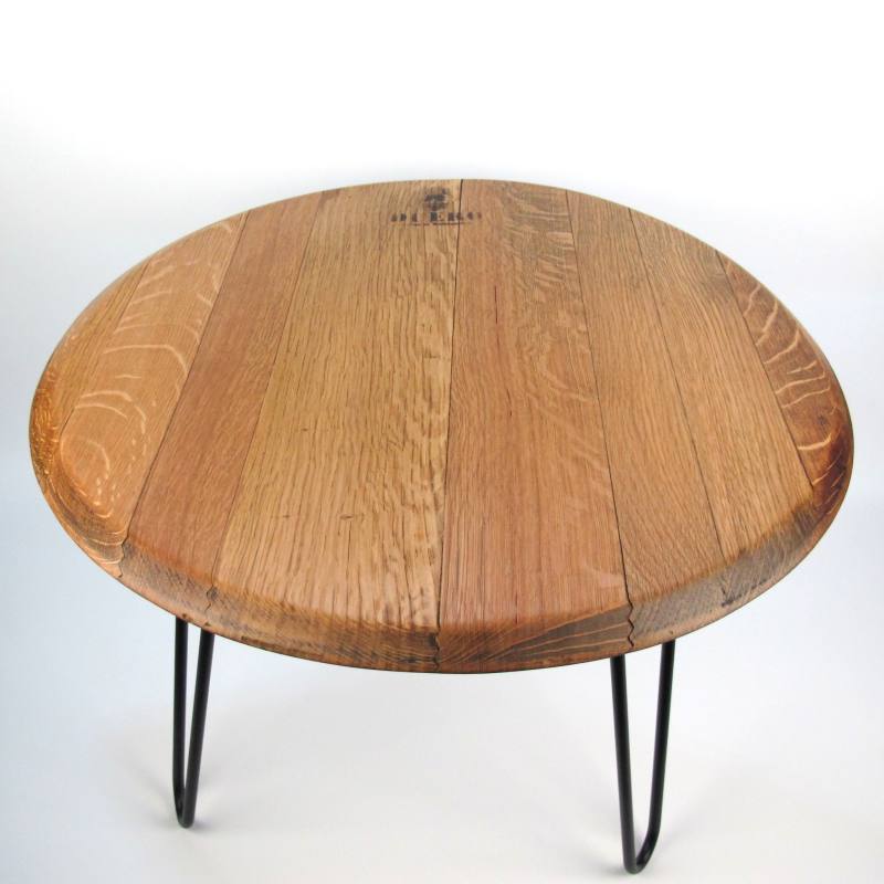 Coffee table made from old wine barrel lid "Duero"