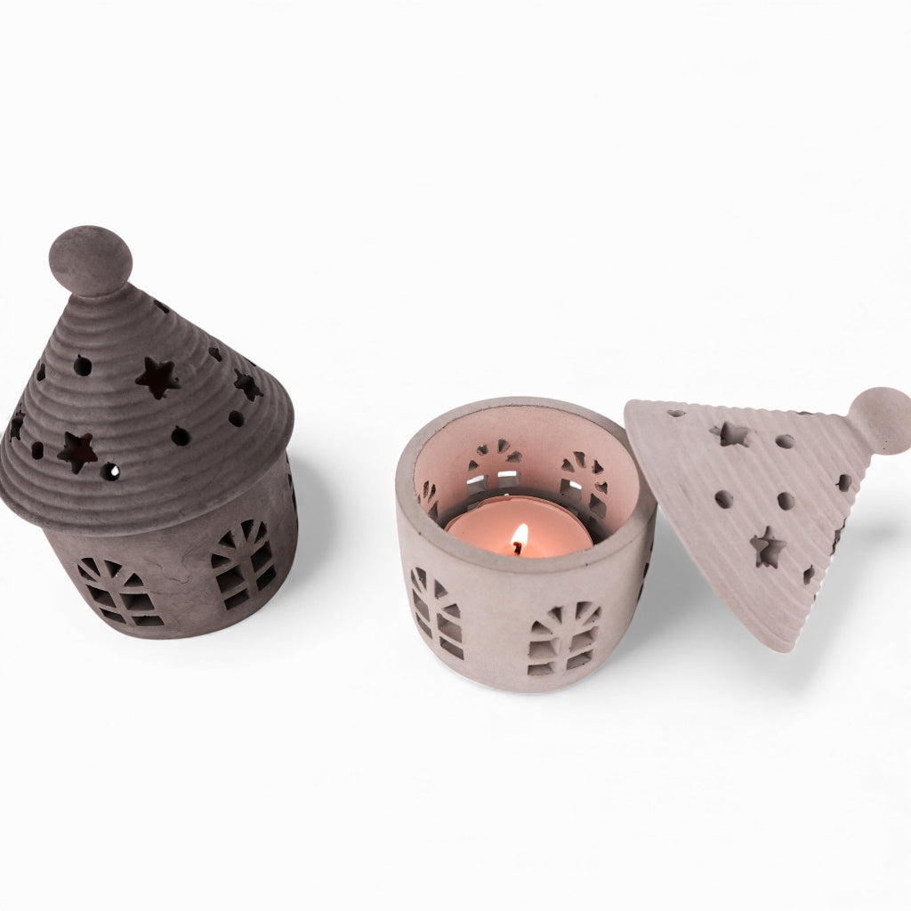 Casa | Teelichthäuschen aus Beton