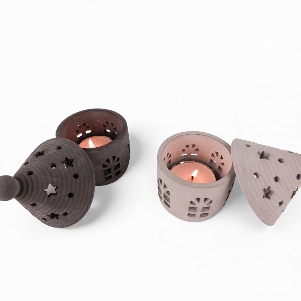 Casa | Teelichthäuschen aus Beton
