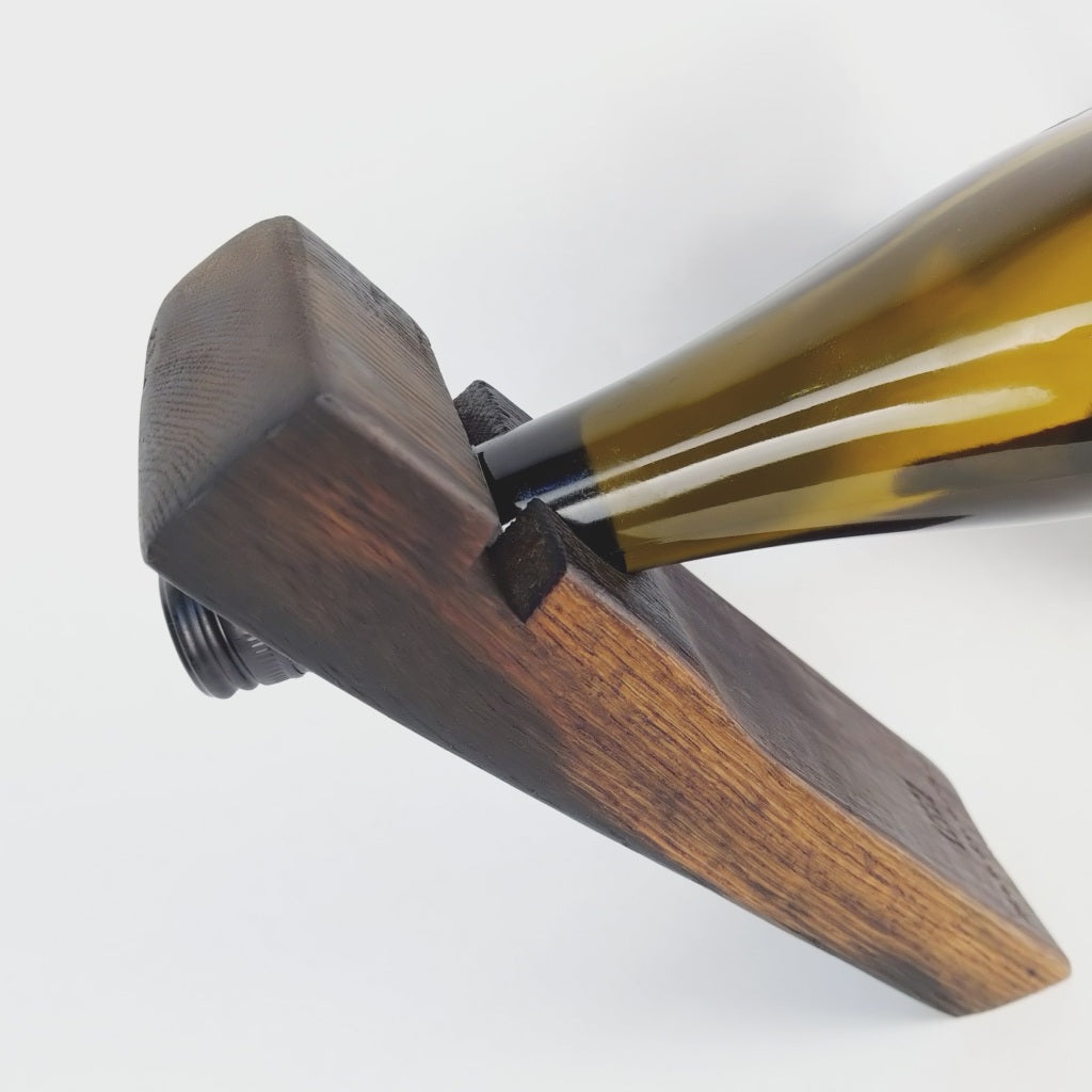 Montis | Weinständer aus rustikaler Fassdaube