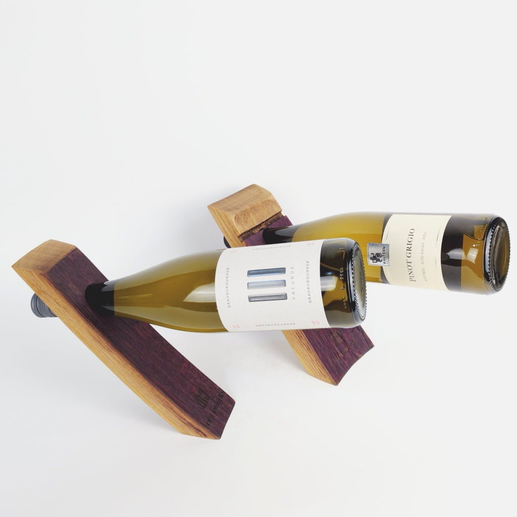Ruvin | Weinständer aus Rotwein-Fassdaube