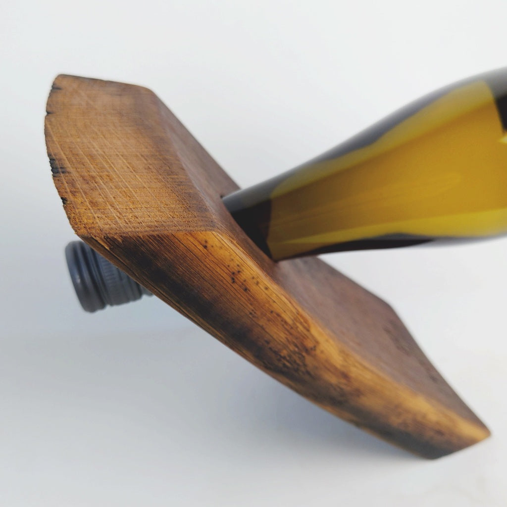 Montis | Weinständer aus rustikaler Fassdaube