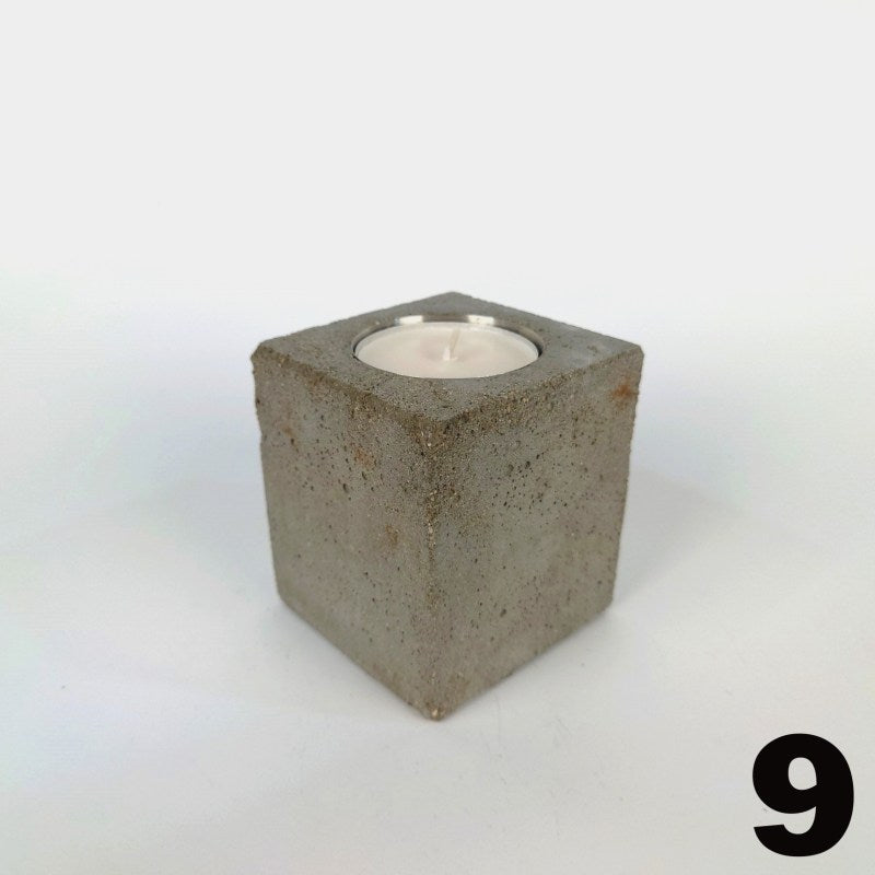 Concrete tea light holder