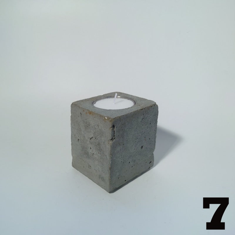 Concrete tea light holder